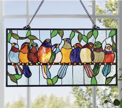 Stained Glass Bird Hanging