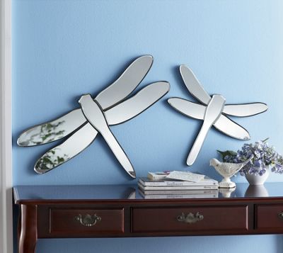 Set Of 2 Dragonfly Mirrors