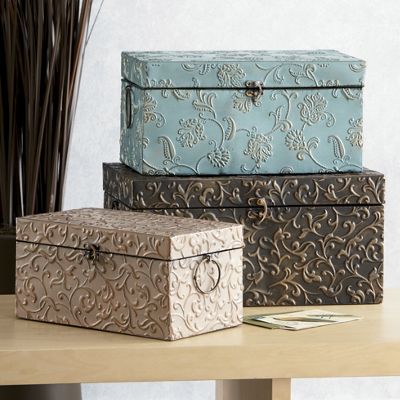 jard�n secreto 3 pieza metal box set