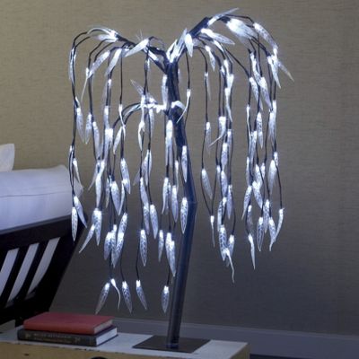 lighted willow tree