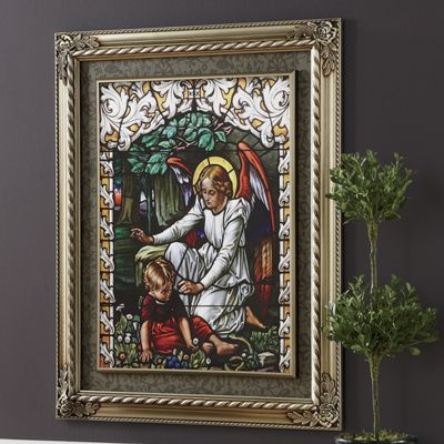 guardian angel framed print