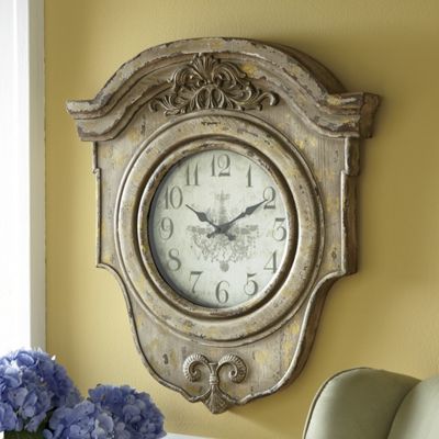 Arched Fleur de lis Wall Clock