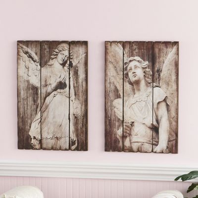 Set Of 2 Angel Wall Art