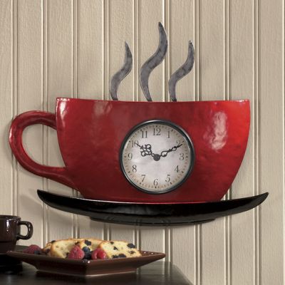 cuppa joe wall clock