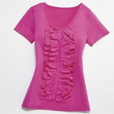 Ruffle Front Tee