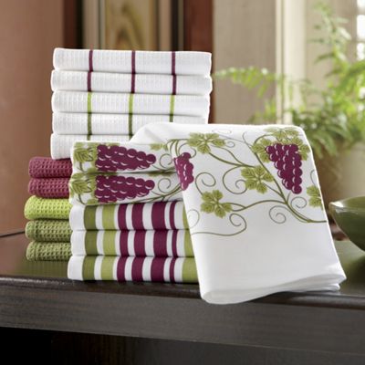 16 piece Grape Towel Set