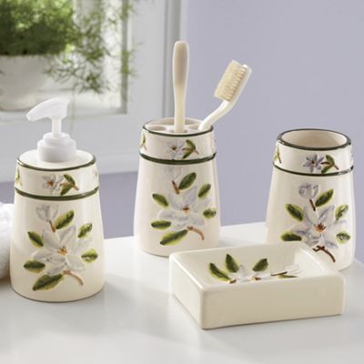 4 piece Magnolia Bath Set