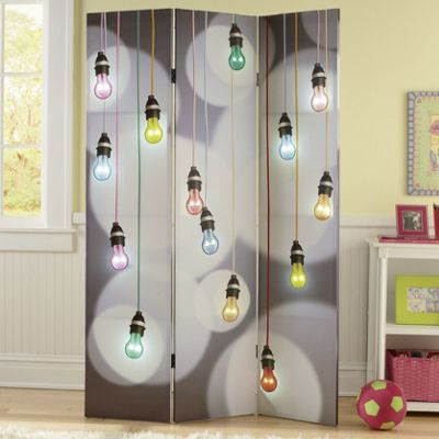 lighted light bulb screen