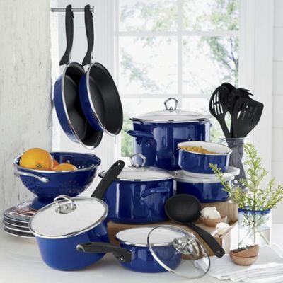 21 piece Porcelain Enamel Cookware Set By Tivoli