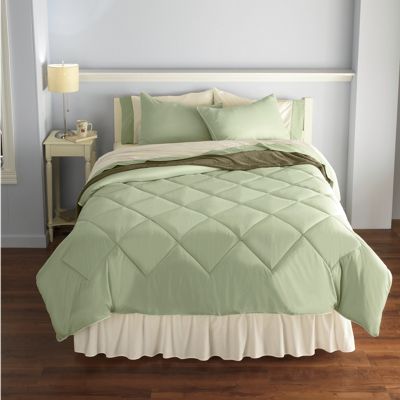 3 piece reversible comforter set