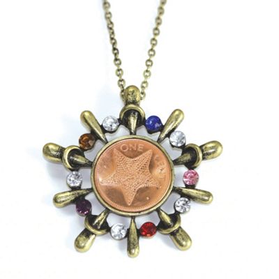 Starfish Multi stone Pendant
