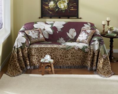 Magnolias In Bloom Furniture Throws