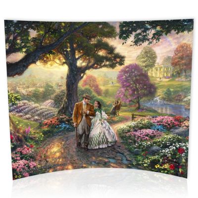 Thomas Kinkade Gone With The Wind Starfire Prints Glass Print