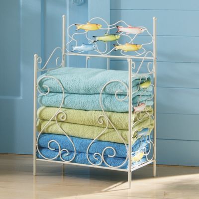 Bright Little Fishes Towel Stacker