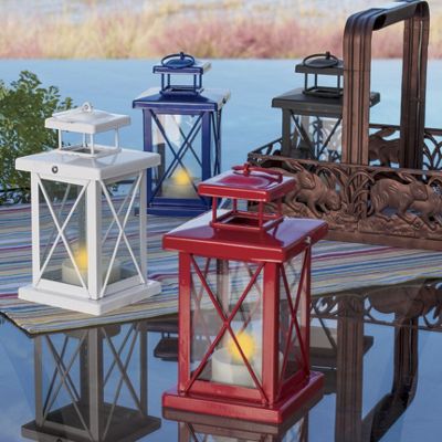 4 piece solar lantern set