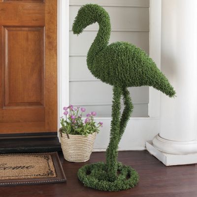 flamingo topiary