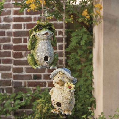 hanging animal birdhouse