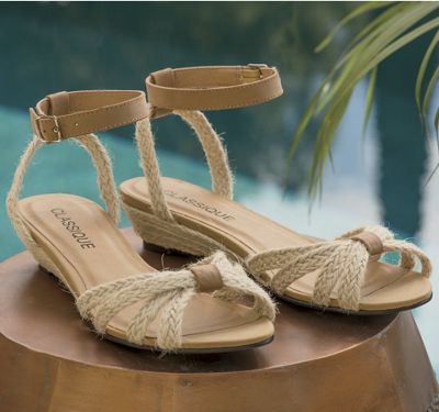 raffia sandal