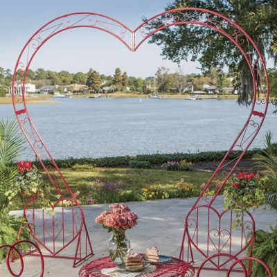 heart garden arch