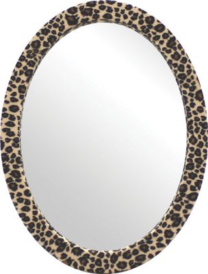 Leopard Oval Mirror