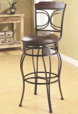 Half Circles Swivel Bar Stool