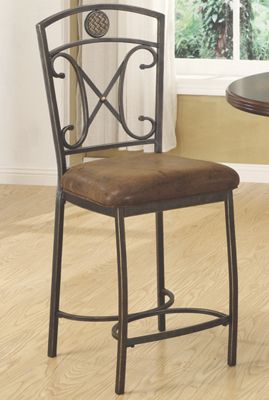 Scrolled X Counter Height Chair
