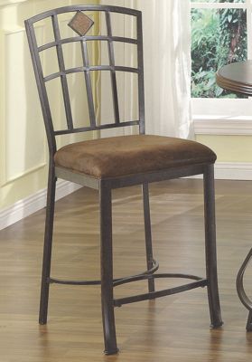 Gridded Counter Height Chair