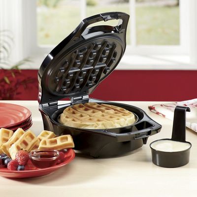 mess free waffle maker by hamilton beach