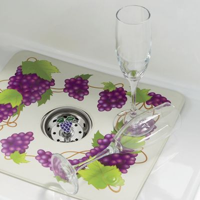 grape sink mat strainer set