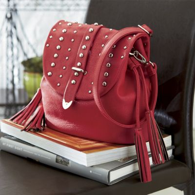 tassle stud side bag