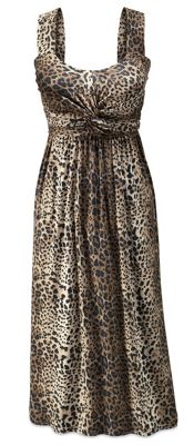 leopard print knotted dress
