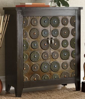 cirque embossed medallion cabinet
