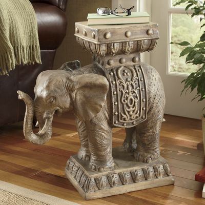 tabla de elefante pintado mano