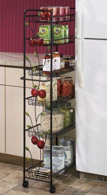 apple slim storage cart