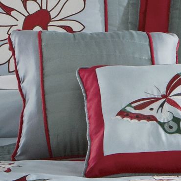 garden frolic square pillow