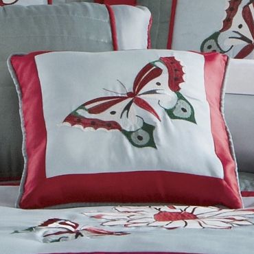garden frolic butterfly pillow