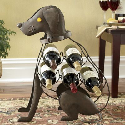 man s best friend wine rack