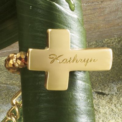 Horizontal cross name Stretch Ring