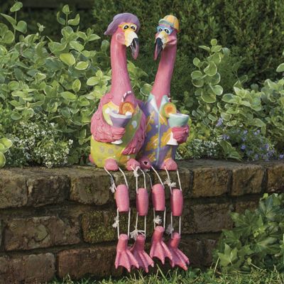 flown the coop flamingo couple
