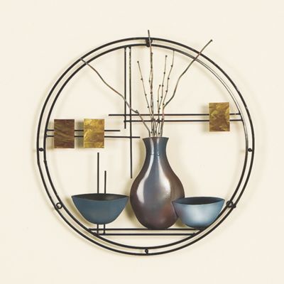 Metal And Capiz Shell Wall Art