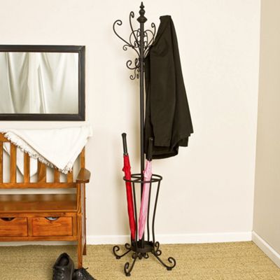 Metal Scroll Hall Tree