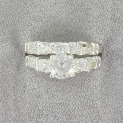 Cubic Zirconia Bridal Set