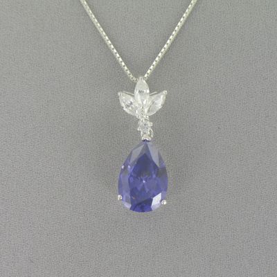 Blue Pear drop Pendant