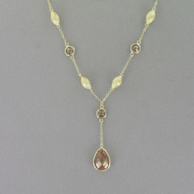 Cubic Zirconia Y necklace