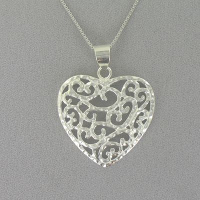 Scroll heart Pendant