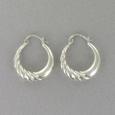 Swirl Hoop Earrings