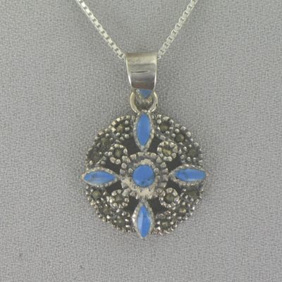 Turquoise Round Pendant