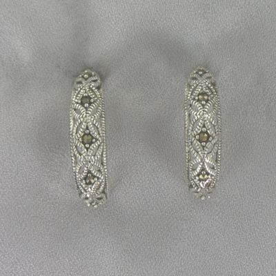 J hoop Earrings