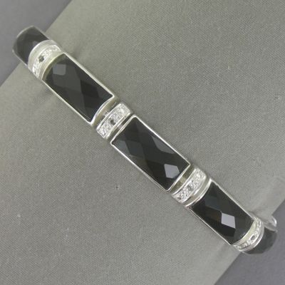 Onyx Sterling Silver Bracelet