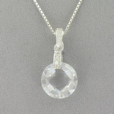 Round White Pendant
